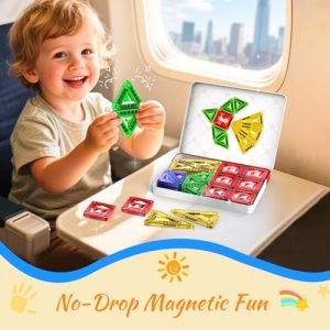 Zupooko Mini Magnetic Tiles: Travel STEM Building Blocks