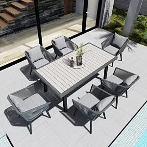 Home Care Wholesale 7-Piece Wicker Patio Set