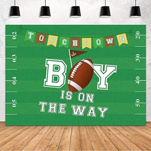 Football Baby Shower Backdrop 7x5ft – Touchdown Boy