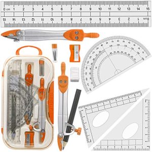 Orange Geometry Compass & Maths Study Kit for Students