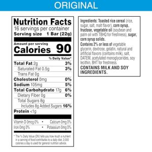 Rice Krispies Treats Original Marshmallow Snack Bars – 16 Ct