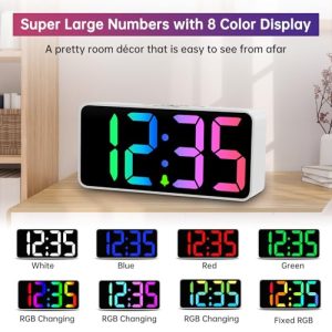 DreamSky Large Digital Alarm Clock for Seniors & Heavy Sleepers