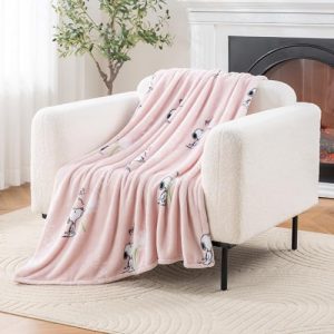 Peanuts Snoopy VelvetLoft Plush Throw Blanket – 55″x70″