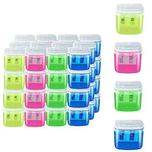 Gutyble 48 Pack Manual Pencil Sharpeners with Lid