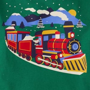 Toddler Boys’ Holiday Train 2Fer Long Sleeve Knit Shirt