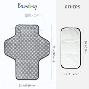 Portable Waterproof Baby Changing Pad with Pillow