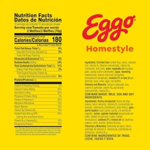 Eggo Homestyle Waffles Family Pack – 24ct Frozen Breakfast