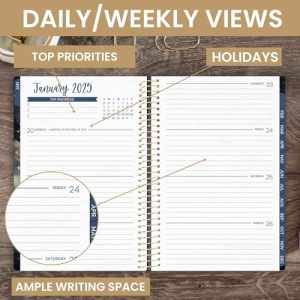 Bloom 2025 Weekly Monthly Planner – Midnight Sky