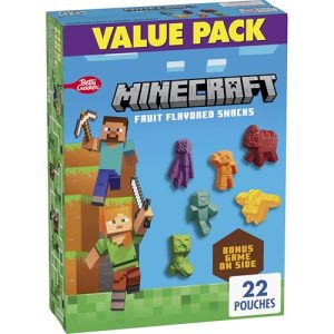 Minecraft Fruit Snacks - Fat & Gluten-Free Value Pack (22 Pouches)