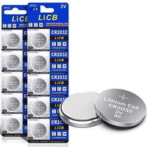 LiCB CR2032 3V Lithium Batteries (10-Pack) Coin Cell