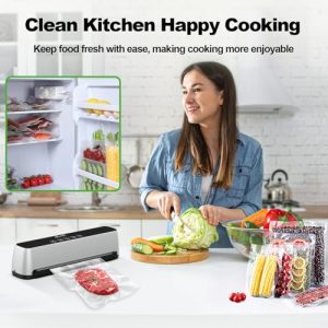 5-in-1 Automatic Food Vacuum Sealer – Dry/Moist Mode