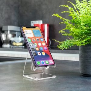 KTRIO 2-Pack Clear Acrylic Cell Phone Stands