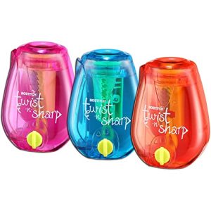 Bostitch Twist-n-Sharp Pencil Sharpener – Kids & Color Pencils