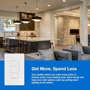 Lutron Caseta Smart Dimmer Switch – LED, No Neutral