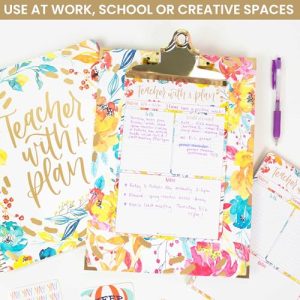 bloom daily planners Letter Size Clipboard – Happy Blooms