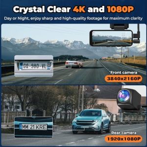 2025 Upgraded 4K+2K Dash Cam with Super Night Vision