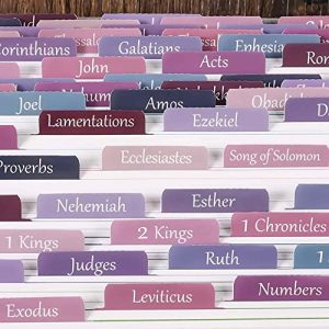Thinkor Laminated Bible Tabs – Large Print & Reusable