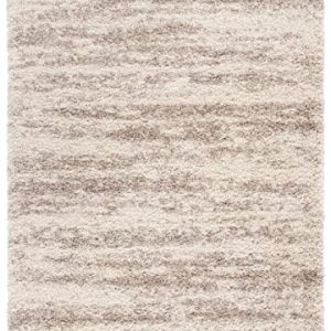 SAFAVIEH Hudson Shag Area Rug: 9’x12′ Ivory/Beige