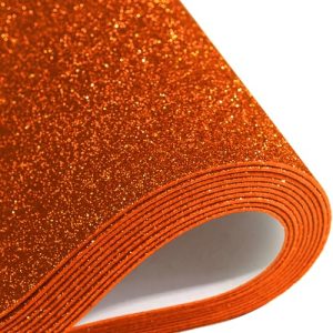 Mluchee 10 Sheets Glitter Cardstock Paper A4 Orange