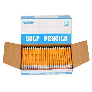 Rarlan Golf Pencils - 200 Pack Pre-Sharpened #2 HB