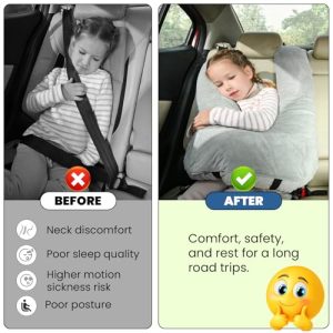 MOAOO Car Travel Pillow for Kids & Adults