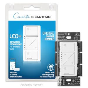 Lutron Caseta Smart Dimmer Switch - LED, No Neutral