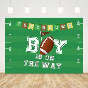 Football Baby Shower Backdrop 7x5ft – Touchdown Boy