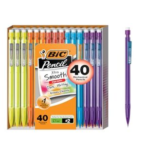 BIC Xtra Smooth Mechanical Pencil 40-Pack, 0.7mm