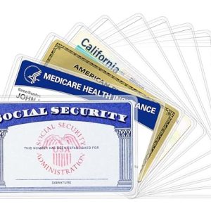 Medicare Card Holder Protector Sleeves (6 Pack)