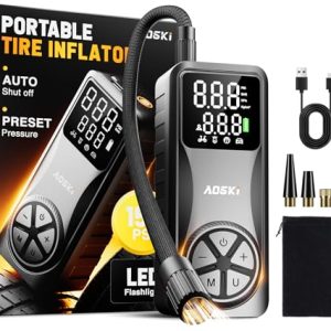 Portable 150 PSI Tire Inflator: Cordless & Fast