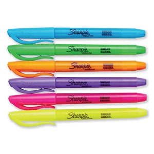 Sharpie Pocket Highlighters, Assorted Colors 24-Count