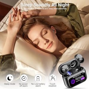 ZYHKON Sleep Earbuds: Bluetooth 5.4, 48H Playtime, EQ Modes