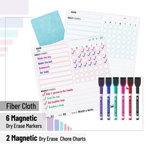Mr. Pen Magnetic Chore Board 2-Pack for Kids