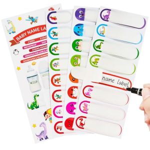 Reusable Self-Laminating Daycare Bottle Labels (64)