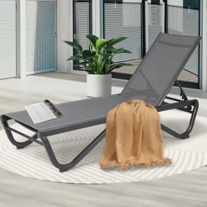 Kozyard Patio Chaise Lounge – Full Flat Recliner