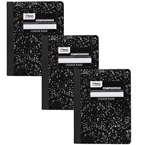 Mead College Ruled Notebooks - 3 Pack, 100 Sheets Each