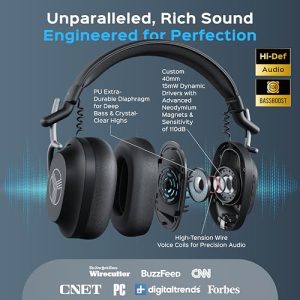 TREBLAB U5 Hybrid ANC Headphones – 55H Battery, IPX4