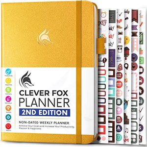 Clever Fox Planner: Undated Weekly & Monthly Goal Organizer