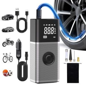 Portable Tire Inflator: 5X Faster & Rechargeable