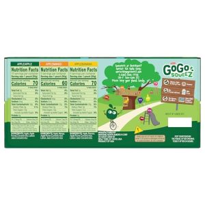 GoGo squeeZ Fruit Puree Variety Pack – Kids Snacks 20-Pack