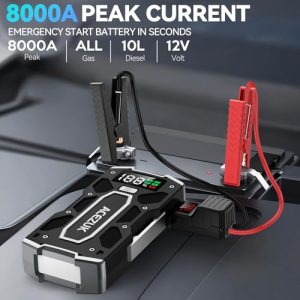 8000A Portable Car Jump Starter for All Gas/10.0L Diesel