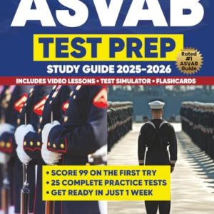 ASVAB Study Guide: Master Military Career Success (25 Tests)