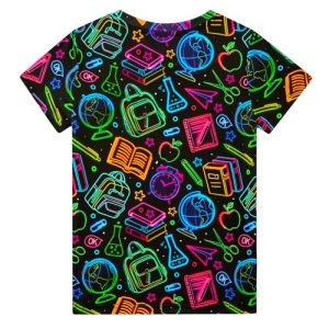 Kids’ Neon Graphic Print Short Sleeve T-Shirt