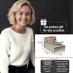 Commercial Grade Deep Fryer – Adjustable Temp & Timer