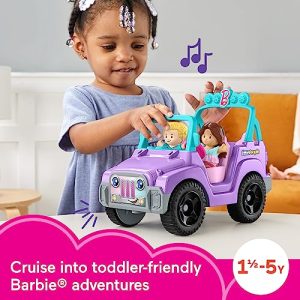Fisher-Price Little People Barbie Beach Cruiser Toy Car