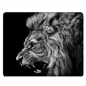 Nicokee Lion Gaming Mousepad - Black & White