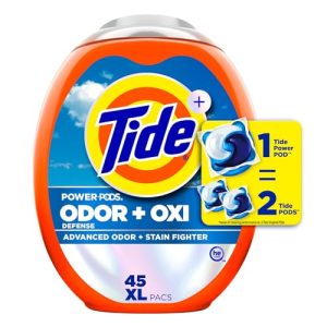 Tide Ultra OXI Power PODS w/ Odor Eliminators, 45 Ct HE