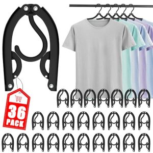 36-Pack Portable Folding Travel Clothes Hangers