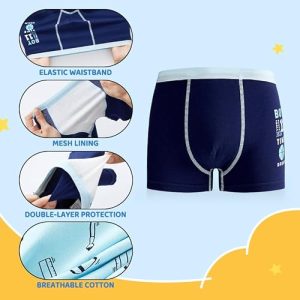 Boys’ Breathable Boxer Briefs – 6 Pack Tag-Free Underwear