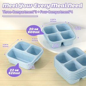 Reusable 7-Pack Bento Snack Boxes for Kids & Adults
